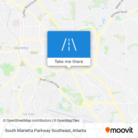 Mapa de South Marietta Parkway Southeast