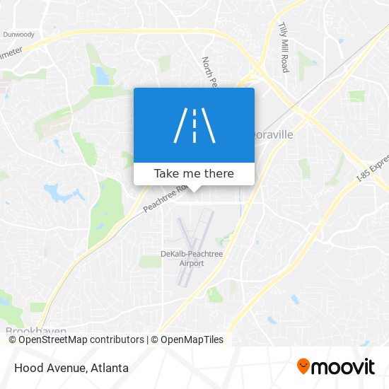 Hood Avenue map