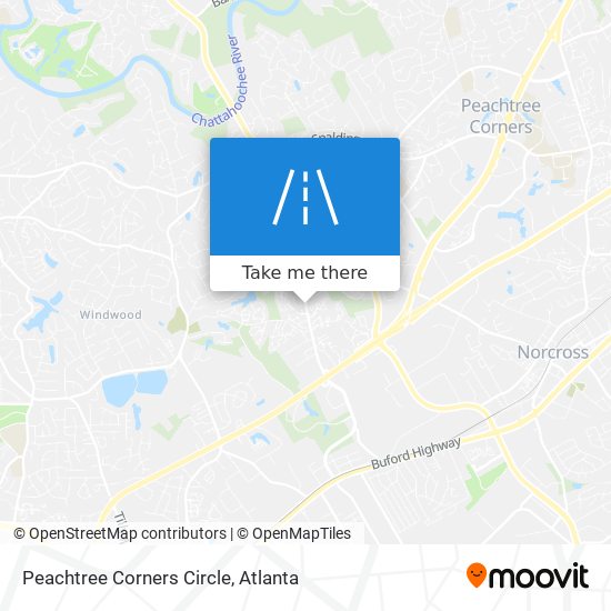 Mapa de Peachtree Corners Circle