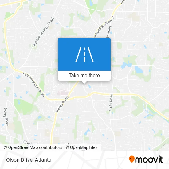 Olson Drive map