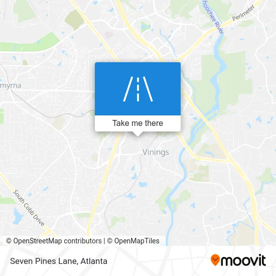 Seven Pines Lane map