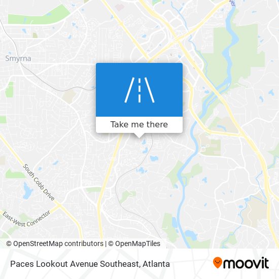 Paces Lookout Avenue Southeast map