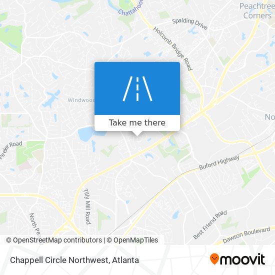 Mapa de Chappell Circle Northwest