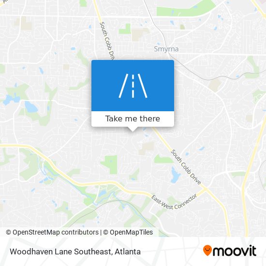 Woodhaven Lane Southeast map