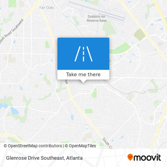 Mapa de Glenrose Drive Southeast