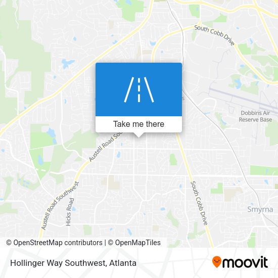 Hollinger Way Southwest map