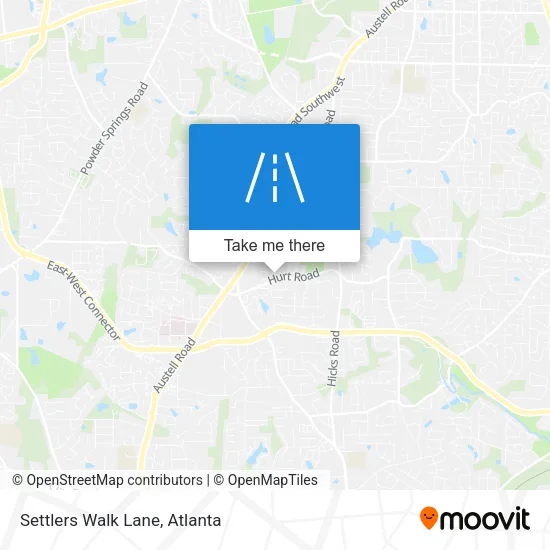 Settlers Walk Lane map