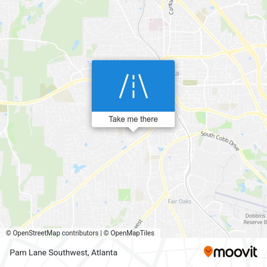 Pam Lane Southwest map