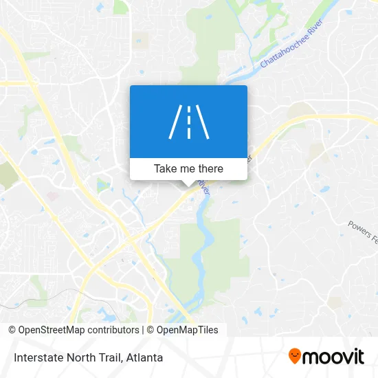 Interstate North Trail map