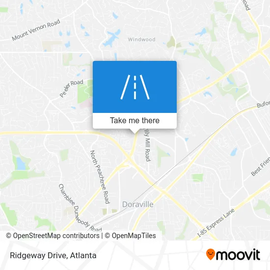 Ridgeway Drive map