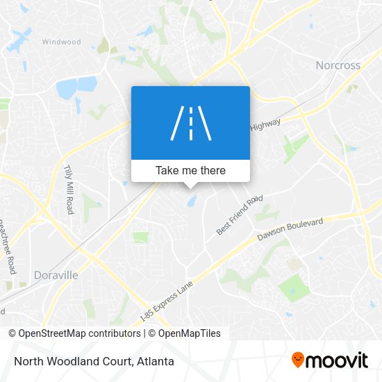 North Woodland Court map