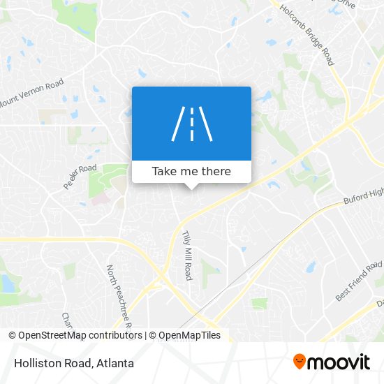 Holliston Road map