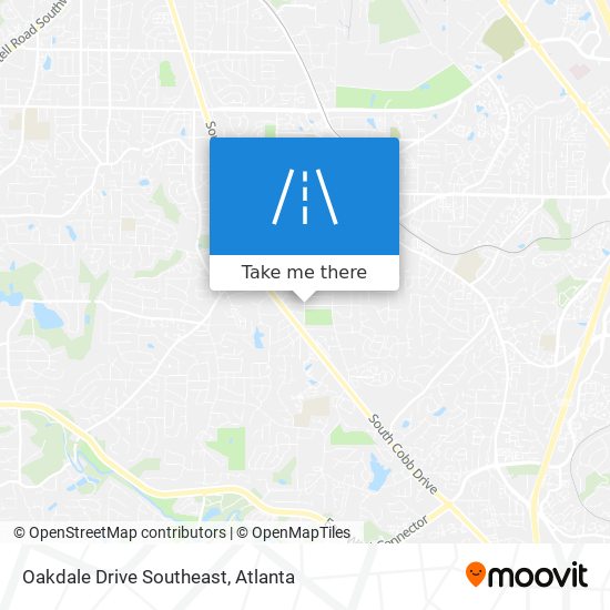 Mapa de Oakdale Drive Southeast