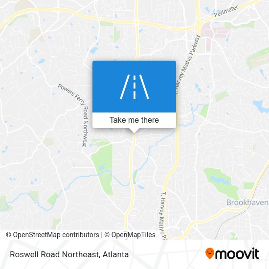 Mapa de Roswell Road Northeast