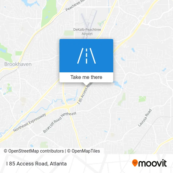I 85 Access Road map