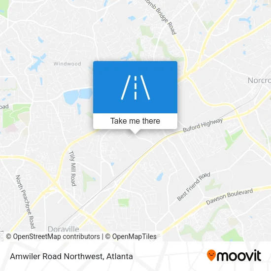 Amwiler Road Northwest map