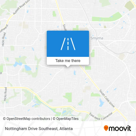 Nottingham Drive Southeast map