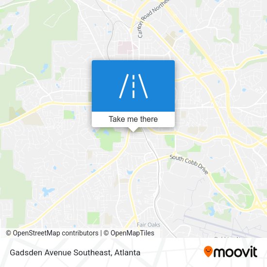 Mapa de Gadsden Avenue Southeast