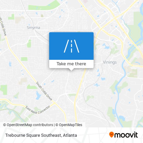 Mapa de Trebourne Square Southeast