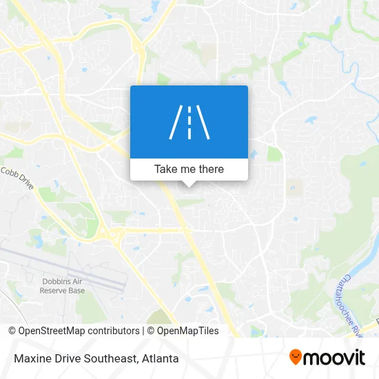 Maxine Drive Southeast map