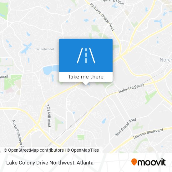 Mapa de Lake Colony Drive Northwest