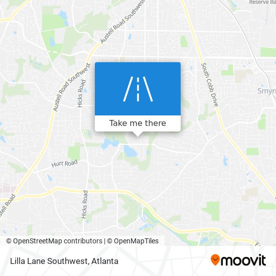 Lilla Lane Southwest map