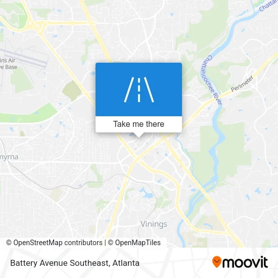 Battery Avenue Southeast map