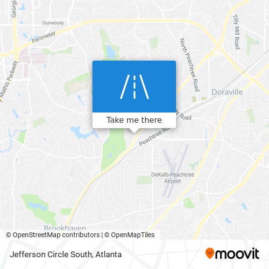 Mapa de Jefferson Circle South