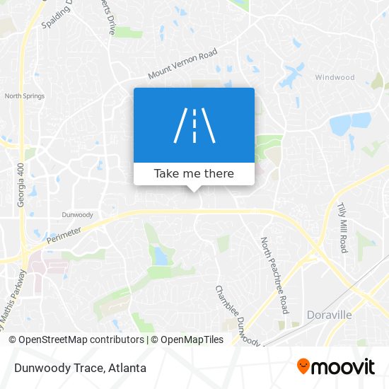 Dunwoody Trace map