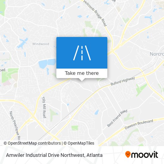 Mapa de Amwiler Industrial Drive Northwest