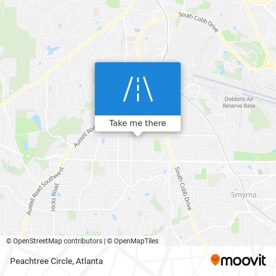 Peachtree Circle map