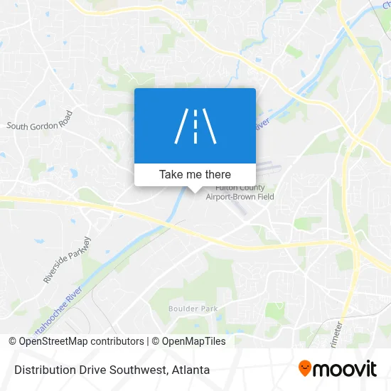 Distribution Drive Southwest map