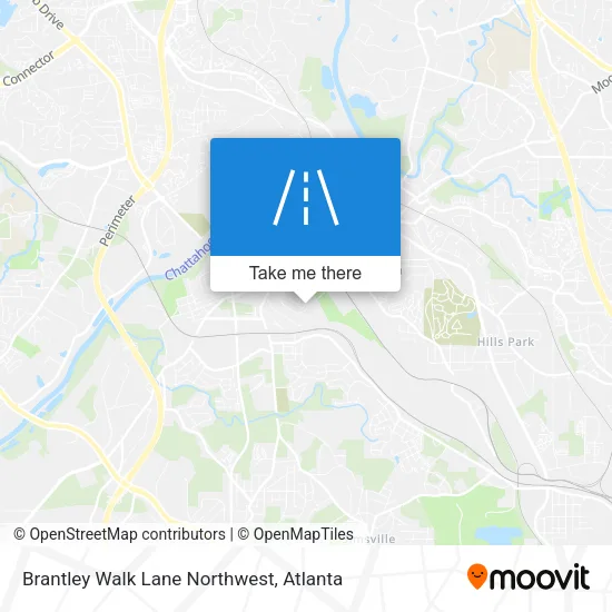 Brantley Walk Lane Northwest map