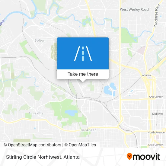 Stirling Circle Norhtwest map