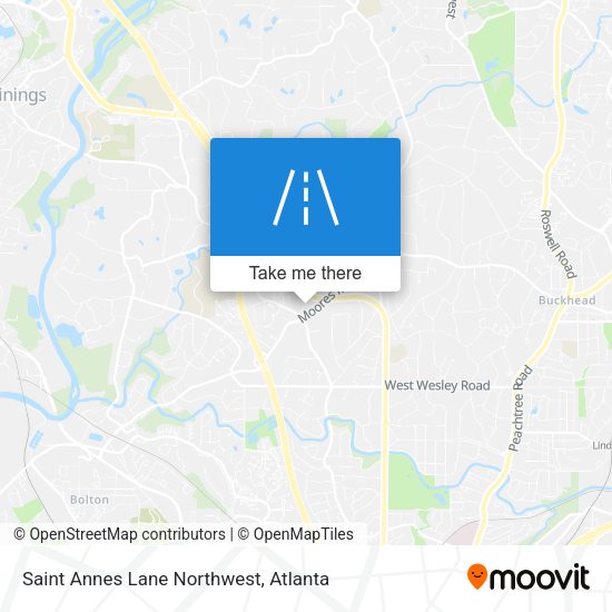 Mapa de Saint Annes Lane Northwest
