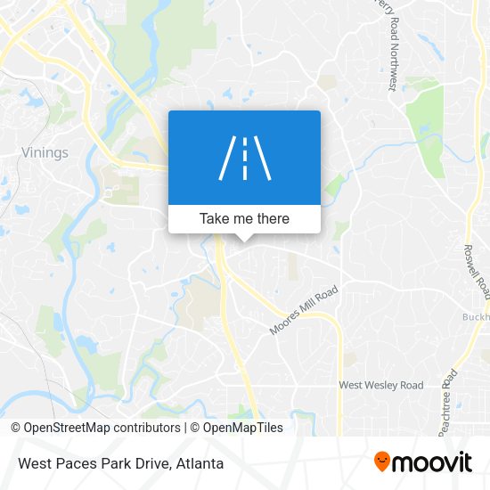 West Paces Park Drive map