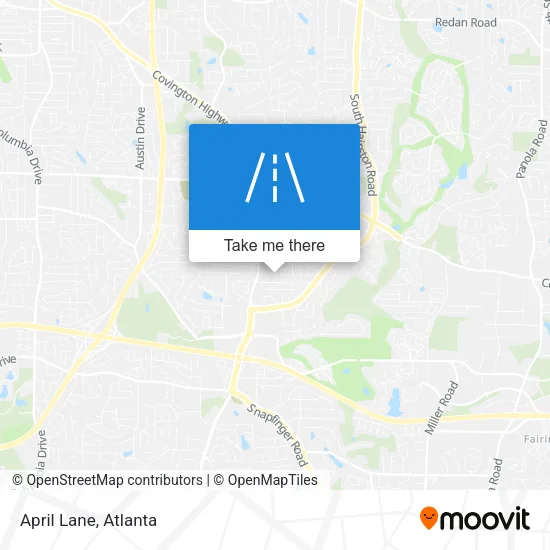 April Lane map