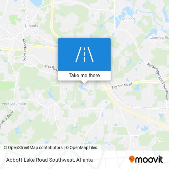 Mapa de Abbott Lake Road Southwest