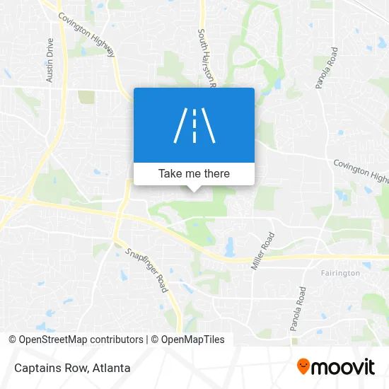Captains Row map