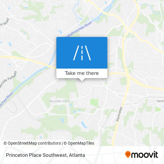 Mapa de Princeton Place Southwest