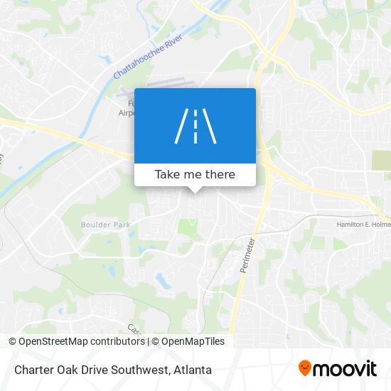 Mapa de Charter Oak Drive Southwest