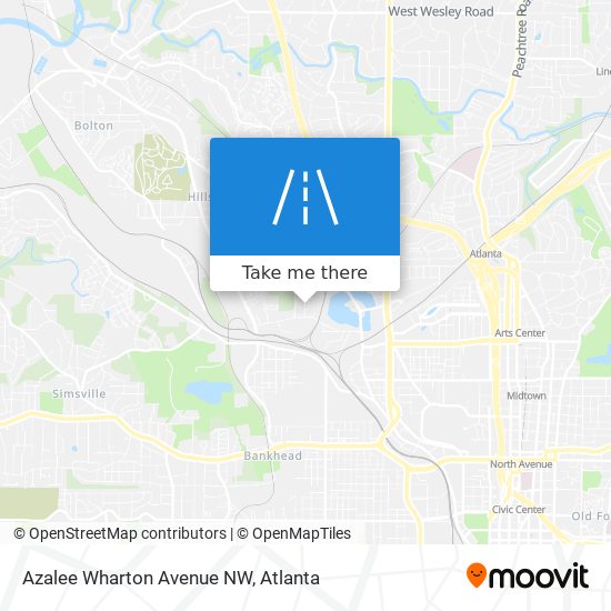 Azalee Wharton Avenue NW map