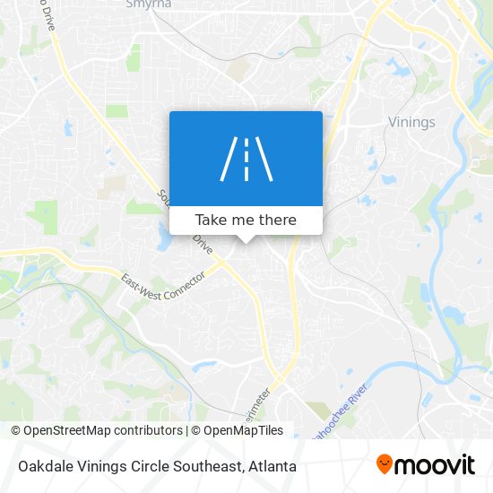 Mapa de Oakdale Vinings Circle Southeast