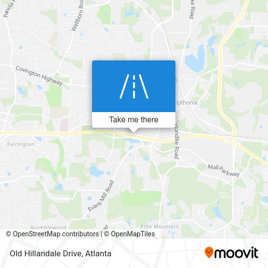 Mapa de Old Hillandale Drive