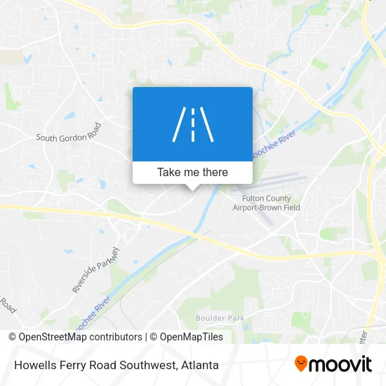 Howells Ferry Road Southwest map