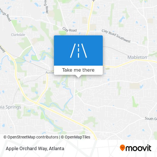 Apple Orchard Way map