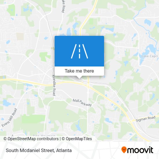South Mcdaniel Street map