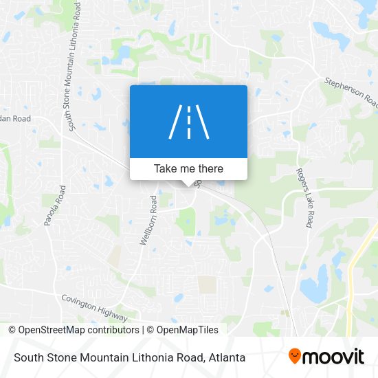 South Stone Mountain Lithonia Road map
