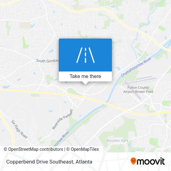 Mapa de Copperbend Drive Southeast