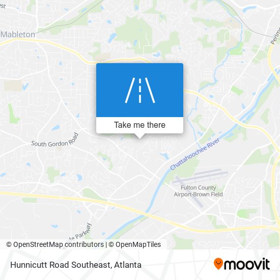 Hunnicutt Road Southeast map